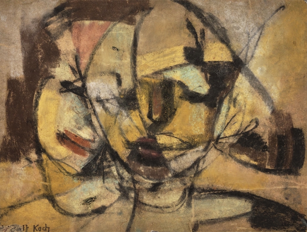 Lotte Wolf-Koch, Zwei abstrakte Gesichter