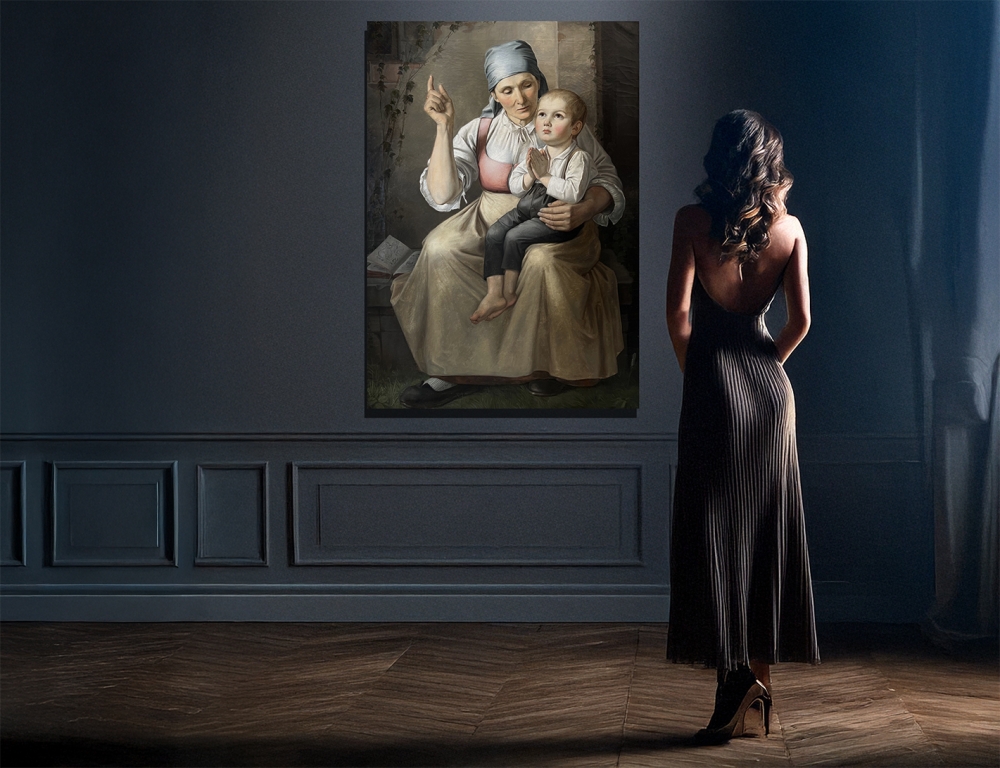 Fidelis Schabet, Hör auf ihn, Bub beim Gebet (1836)