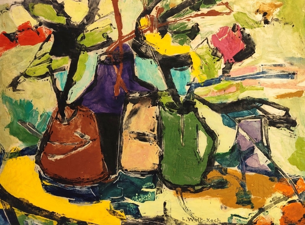 Lotte Wolf-Koch, Abstract floral still life