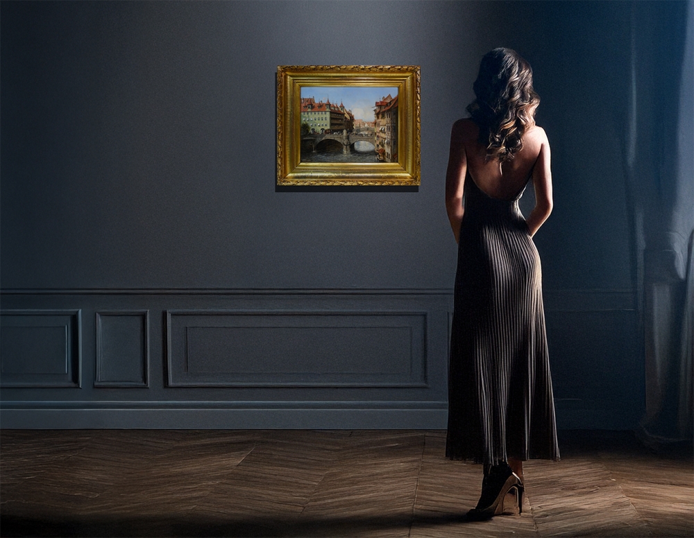 Albin Mattenheimer, Die Brücken Nürnbergs - Museumsbrücke und Fleischbrücke