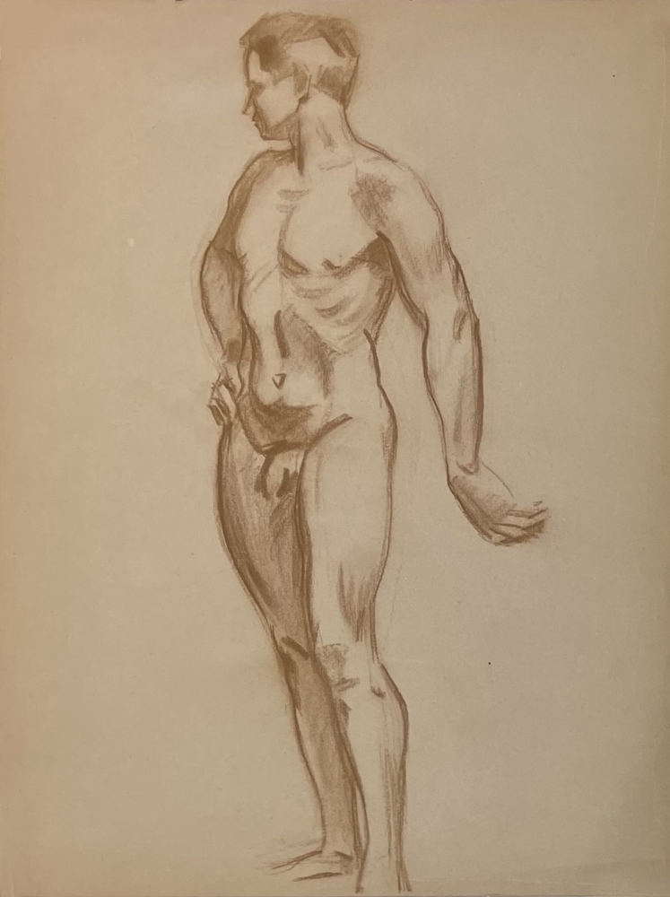 Karl Seubert, Männerakt