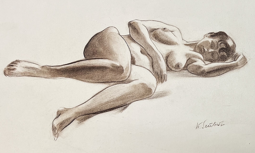 Karl Seubert, Liegender Frauenakt