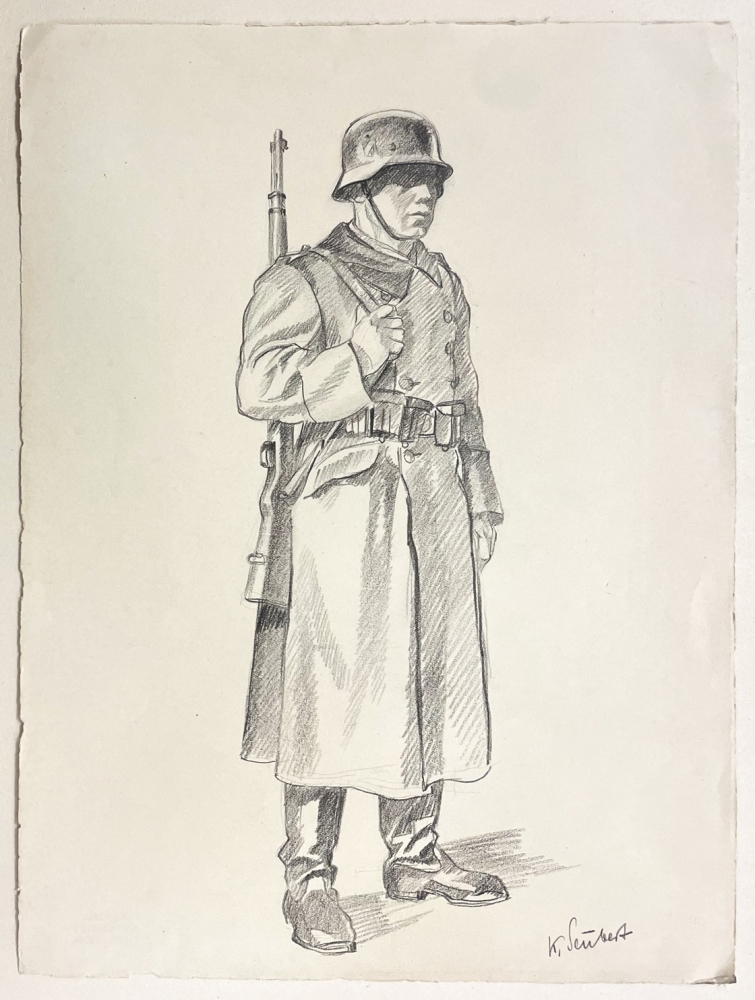 Karl Seubert, Standing soldier