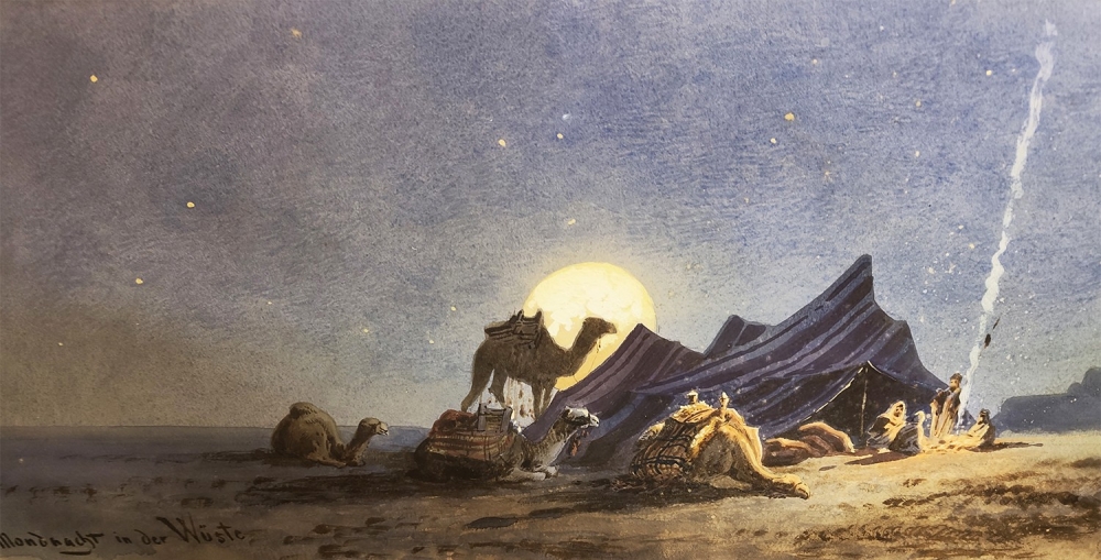 Friedrich Perlberg, Mondnacht in der Wüste