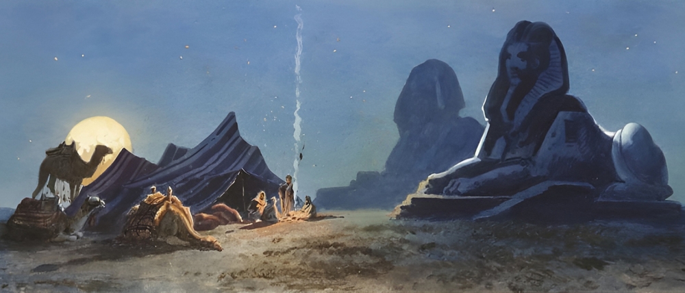 Friedrich Perlberg, Mondnacht in der Wüste