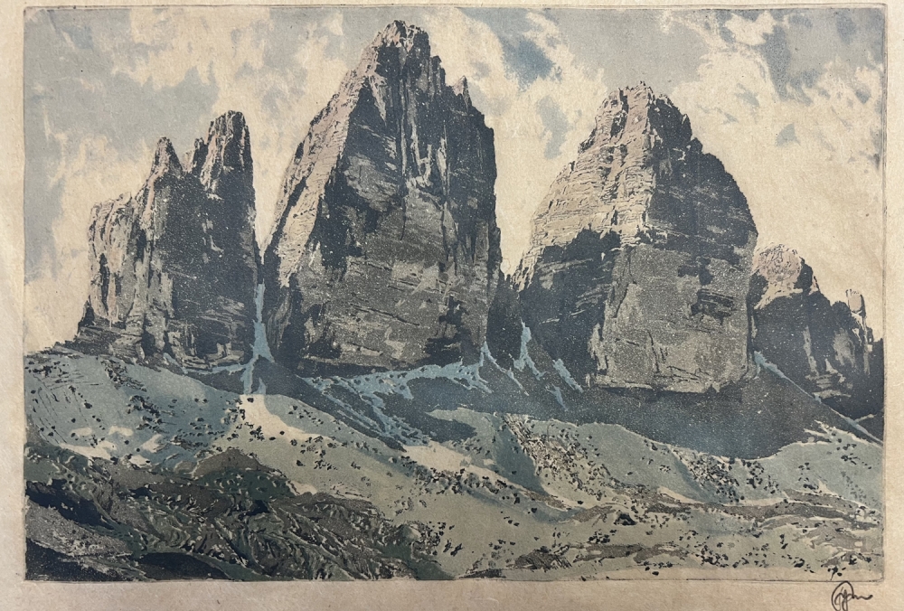 Hans FIGURA, Die drei Zinnen in den Dolomiten