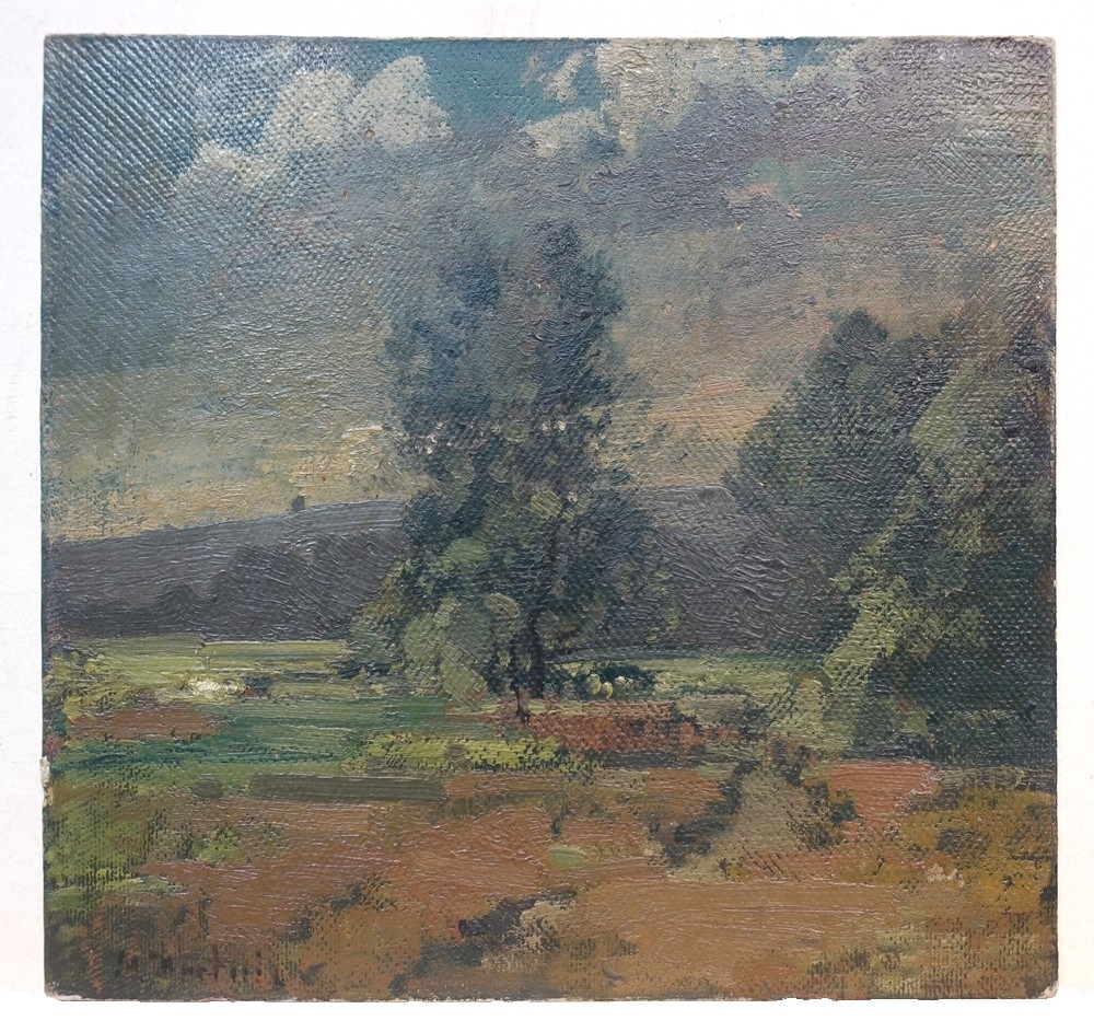 Max Hartwig, Baum in grüner Landschaft