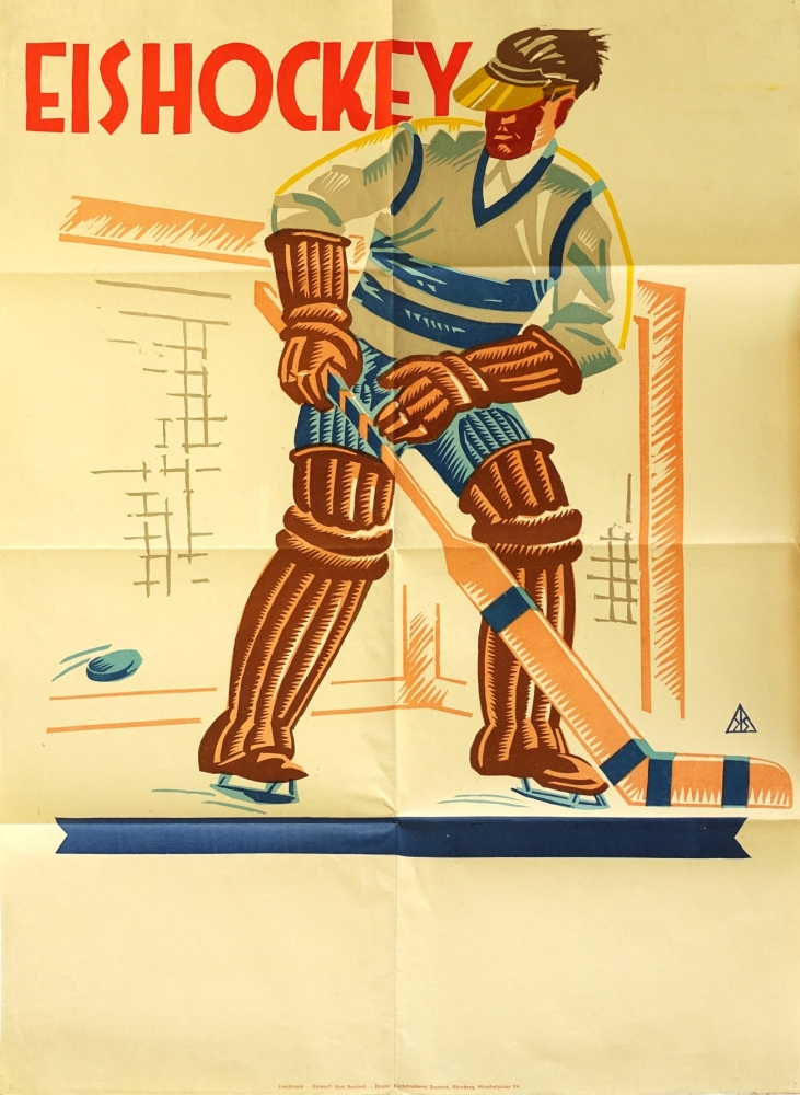 Karl Seubert, EISHOCKEY Poster design