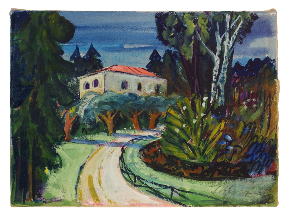 Sven Bjerregaard, Italienische Villa im grünen