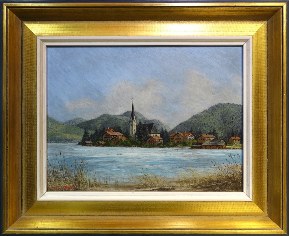 Hugo P. Geissler, Stadtansicht Rottach Egern Tegernsee