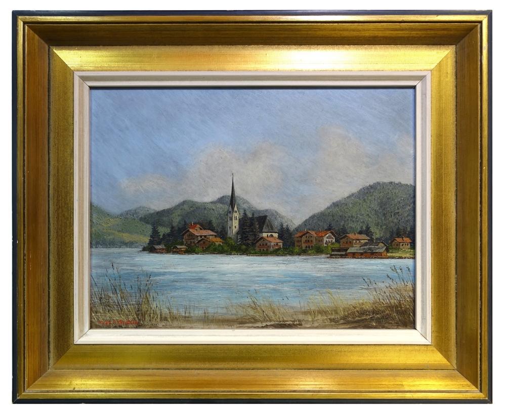 Hugo P. Geissler, Stadtansicht Rottach Egern Tegernsee