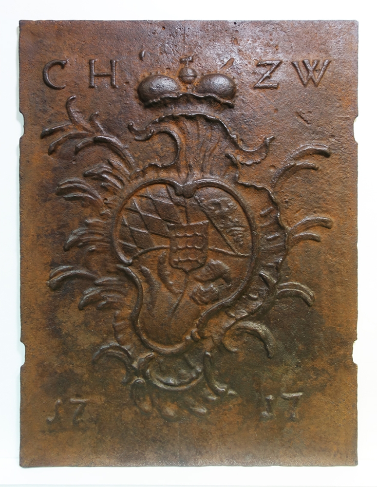 Ofenplatte mit Wappen des Herzogs zu Württemberg 1717