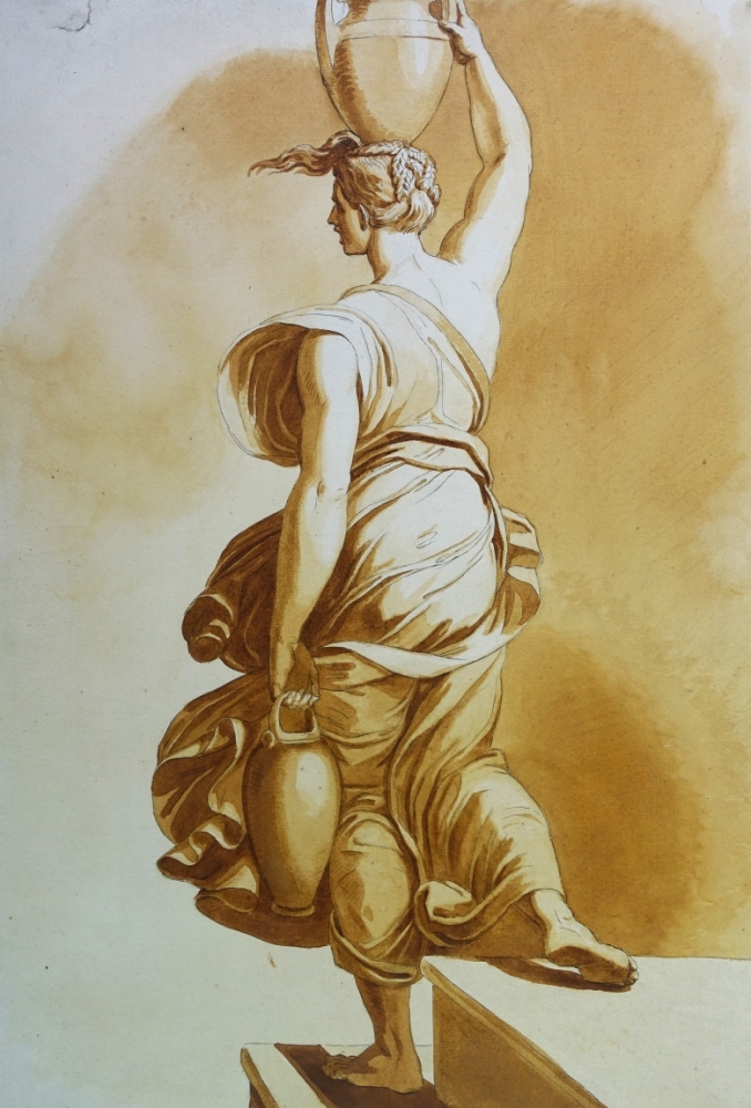 Gustav Philipp Zwinger, Dame mit Krügen 1801