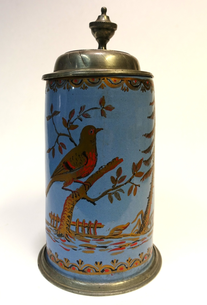 Walzenkrug Fayence 1830