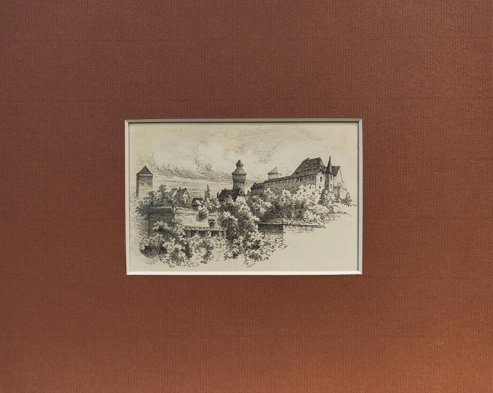 Eduard Schotte, Nürnberg Vestnertor und Burg 1892
