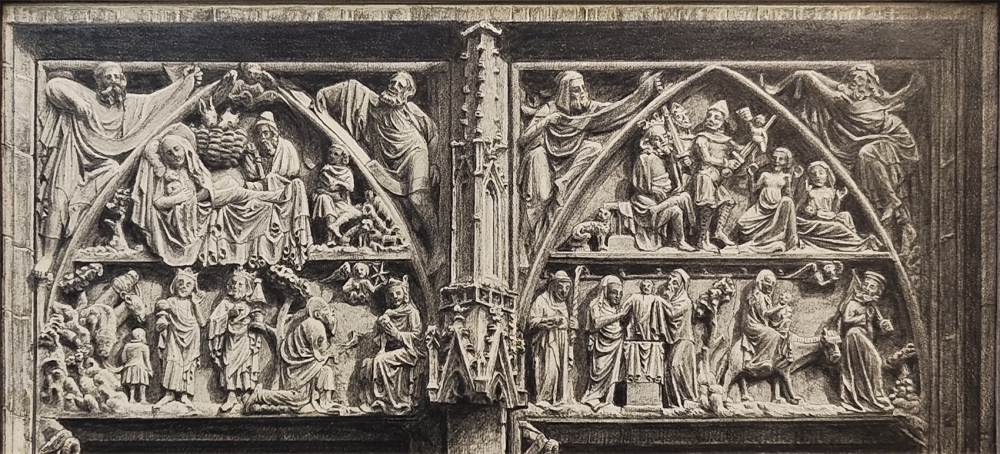 Eduard Schotte, Torbogen des Hauptportals der Lorenzkirche