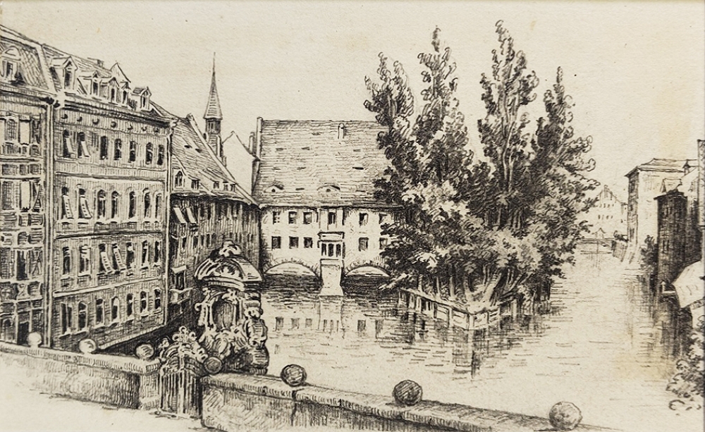 Eduard Schotte, Museumsbrücke und Heilg Geist-Spital