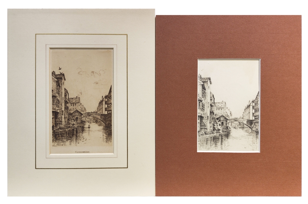 Eduard Schotte, Fleisch- und Museumbrücke - Nürnberg