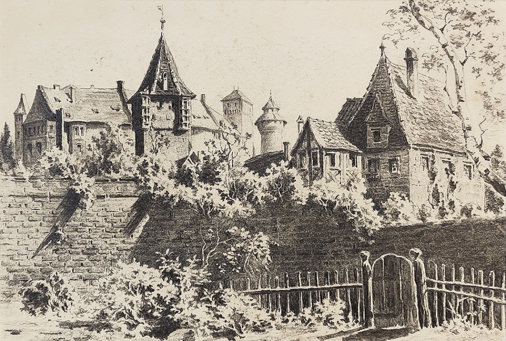 Eduard Schotte, Bürgermeistergärtlein mit Tiergärtnertorturm