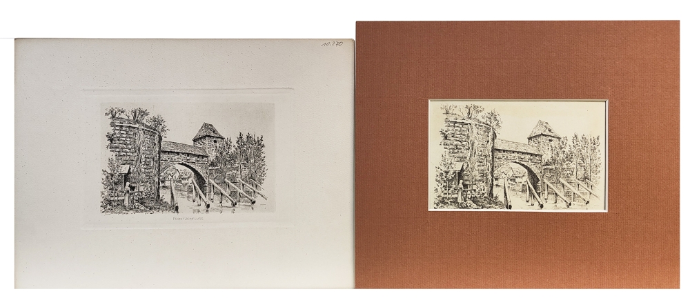 Eduard Schotte, Nürnberg, Pegnitzeinfluß am Kasemattentor