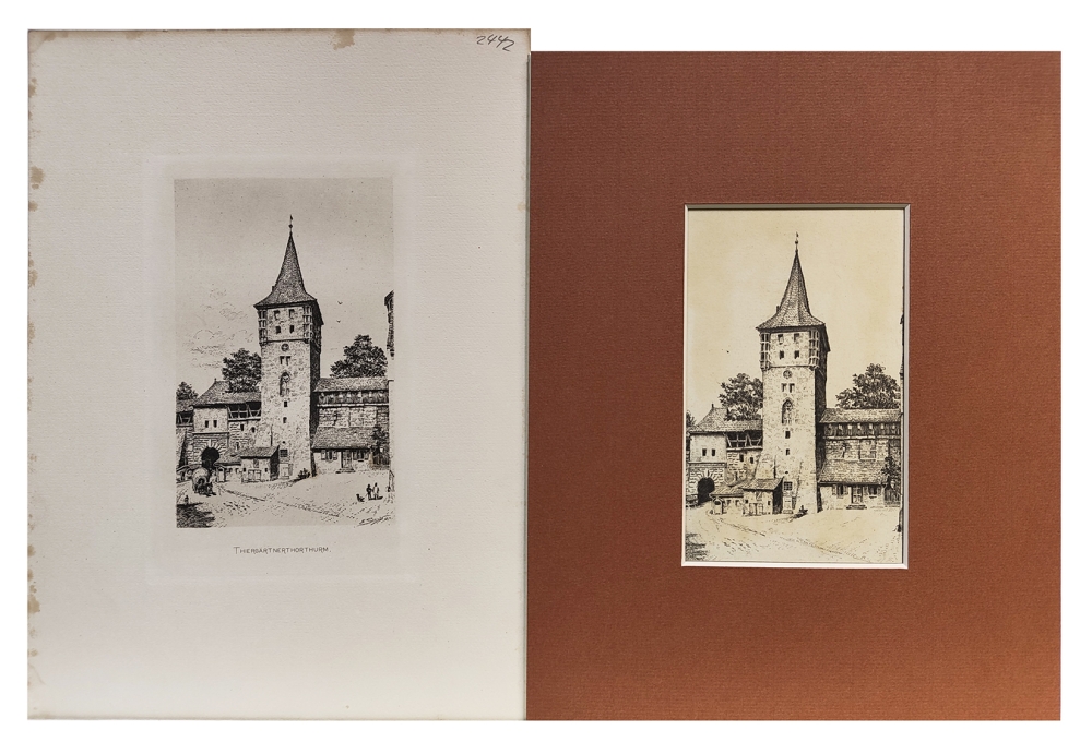 Eduard Schotte, Nürnberg, Tiergärtnertorplatz und Tiergärtnertorturm