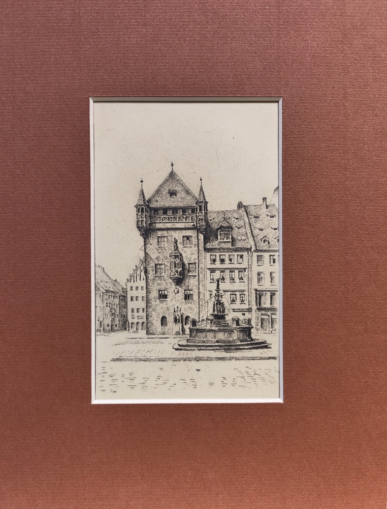 Eduard Schotte, Nürnberg, Tugendbrunnen mit Nassauer Haus