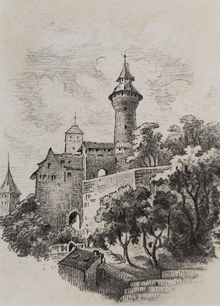 Eduard Schotte, Aufgang zum Himmelstor auf der Burg