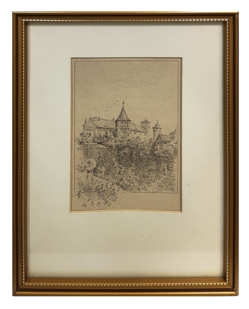 Eduard Schotte, Nürnberg Blick auf die Burg