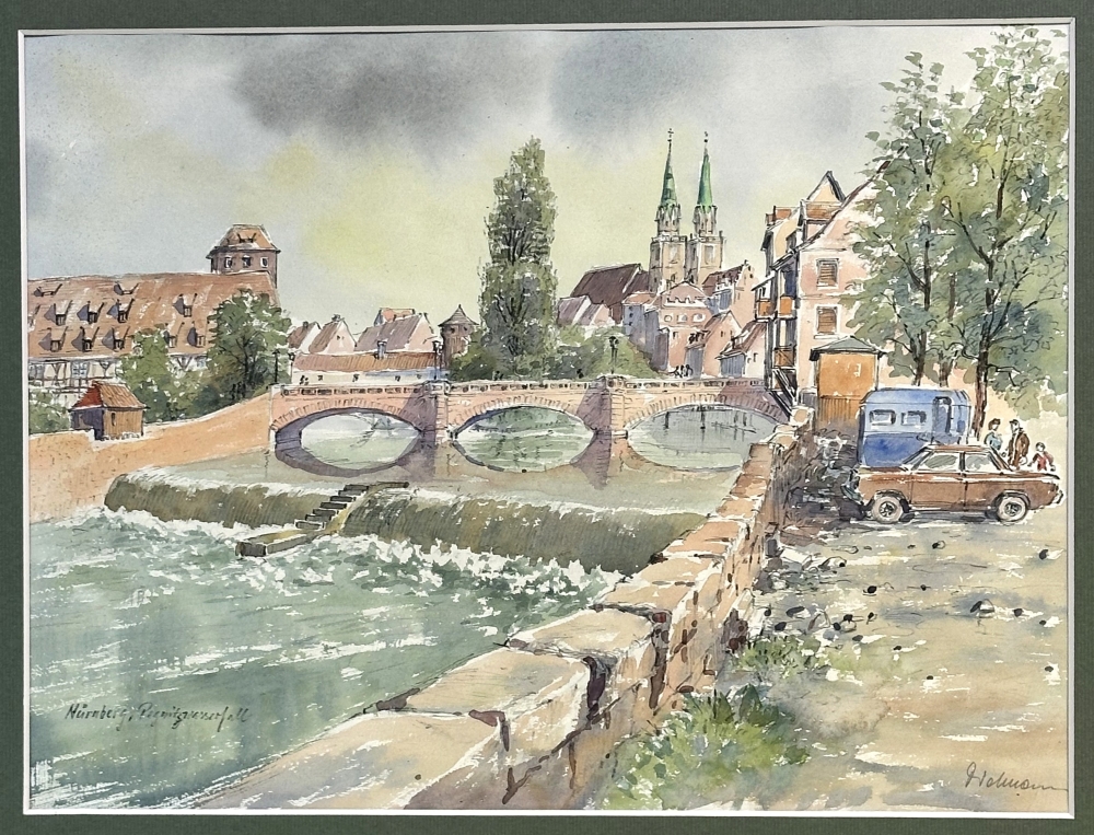 Ruth Rieger, Blick auf die Lorenzkirche Nürnberg