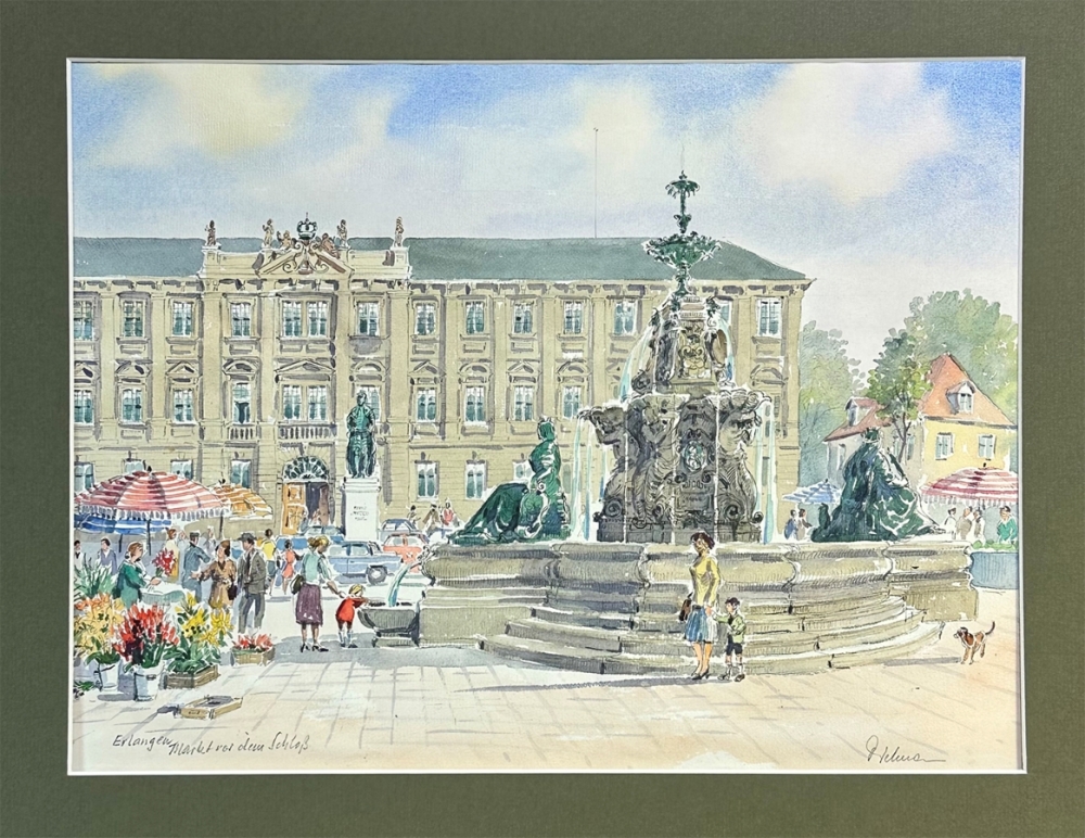 Alfred Karl Dietmann, Markt vor dem Erlanger Schloss