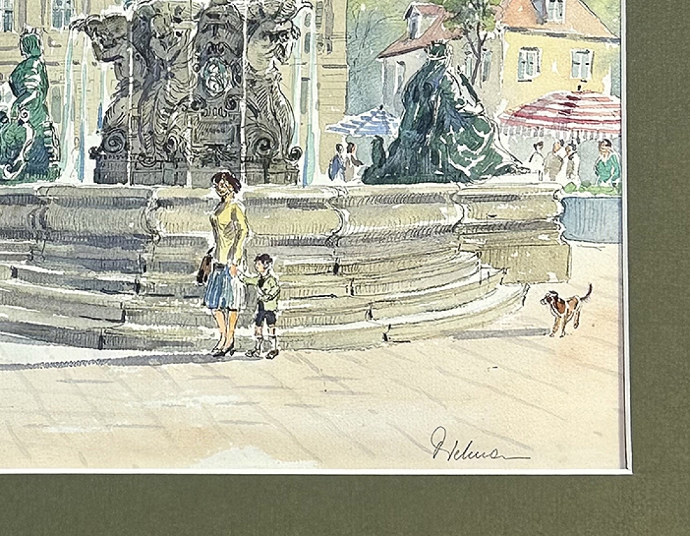 Alfred Karl Dietmann, Markt vor dem Erlanger Schloss