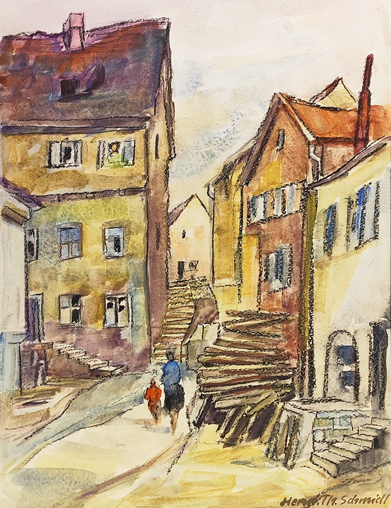 Hermann Thomas Schmidt,  Straßenansicht Pappenheim