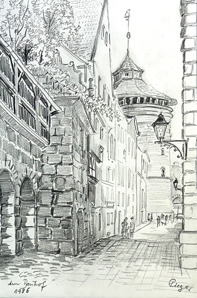 Ruth Rieger, Nuremberg at the King door wall train station