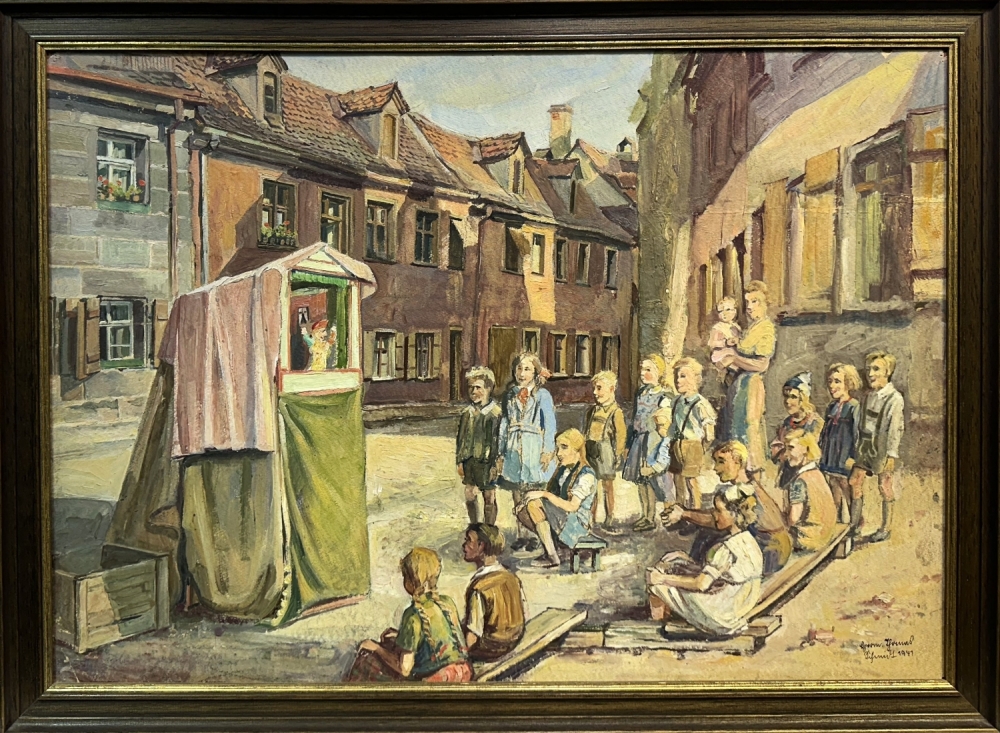 Hermann Thomas Schmidt, Puppentheater - spielende Kinder