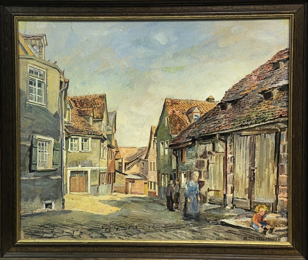 Hermann Thomas Schmidt, Gässchen in Wörth Nürnberg