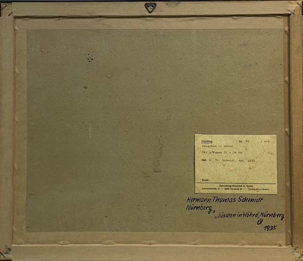 Hermann Thomas Schmidt, Gässchen in Wörth Nürnberg