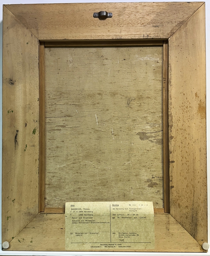 Thomas Bachmeier, Am Ölberg mit Tiergärtnertorturm