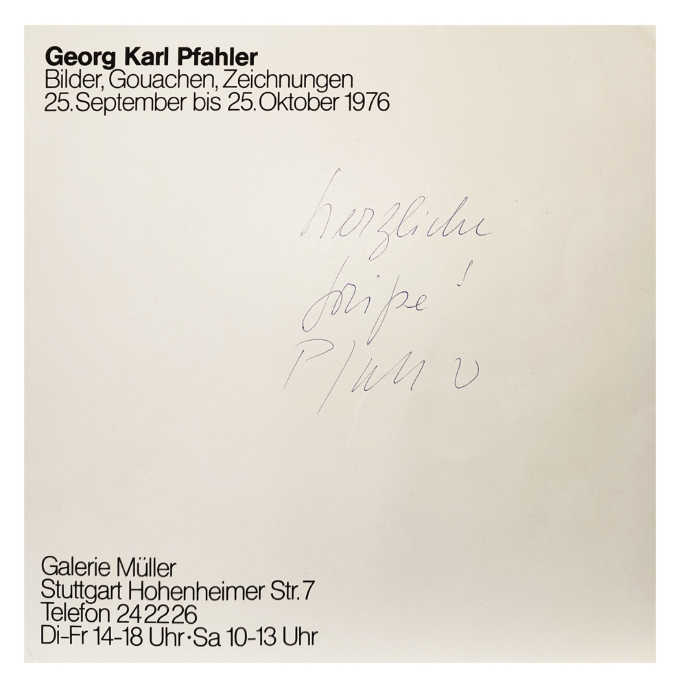 Georg Karl Pfahler, Geometric composition in blue and yellow