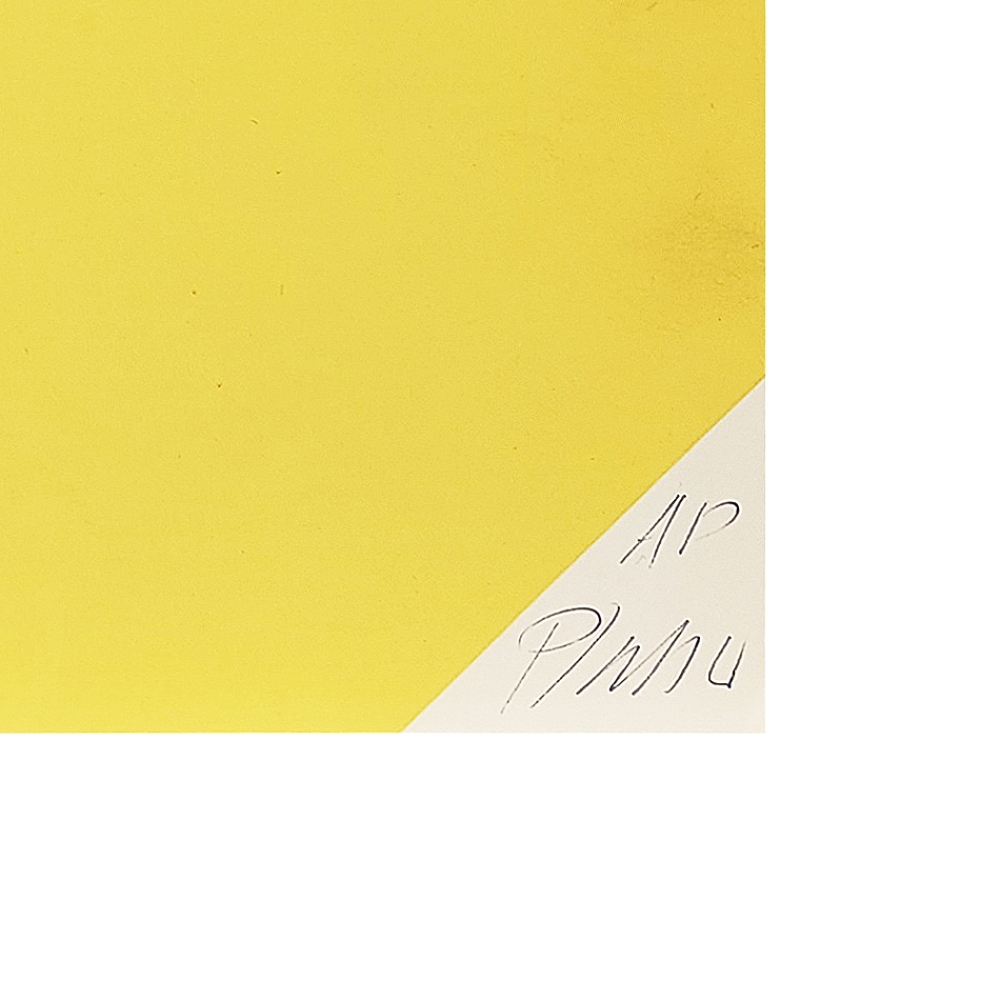 Georg Karl Pfahler, Geometric composition in blue and yellow