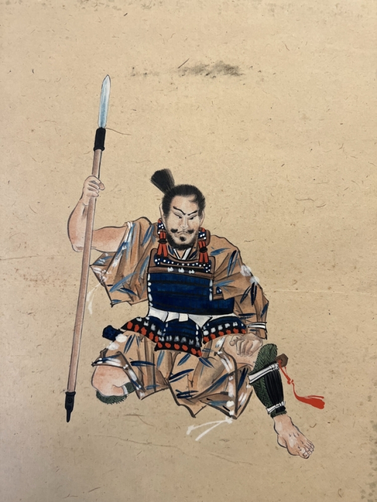 Japan Konvolut von Holzschnitten und Aquarell