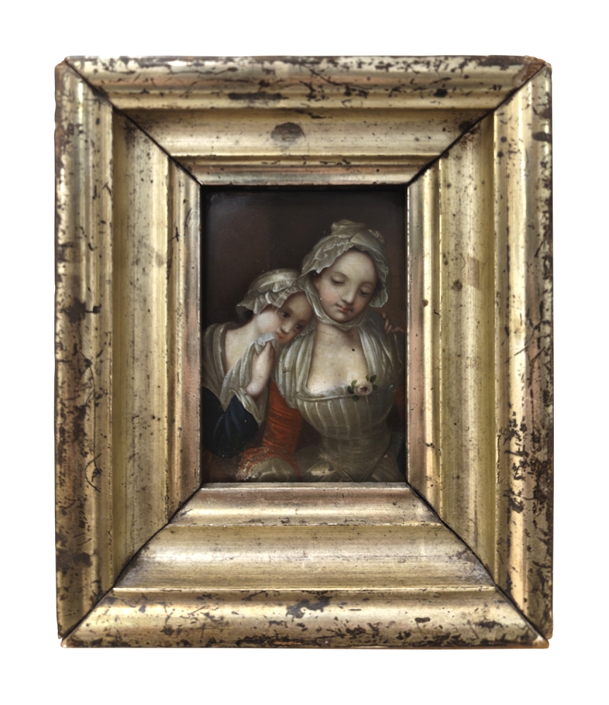 Jean-Baptiste Augustin (zug.), Zwei Mädchen Miniatur