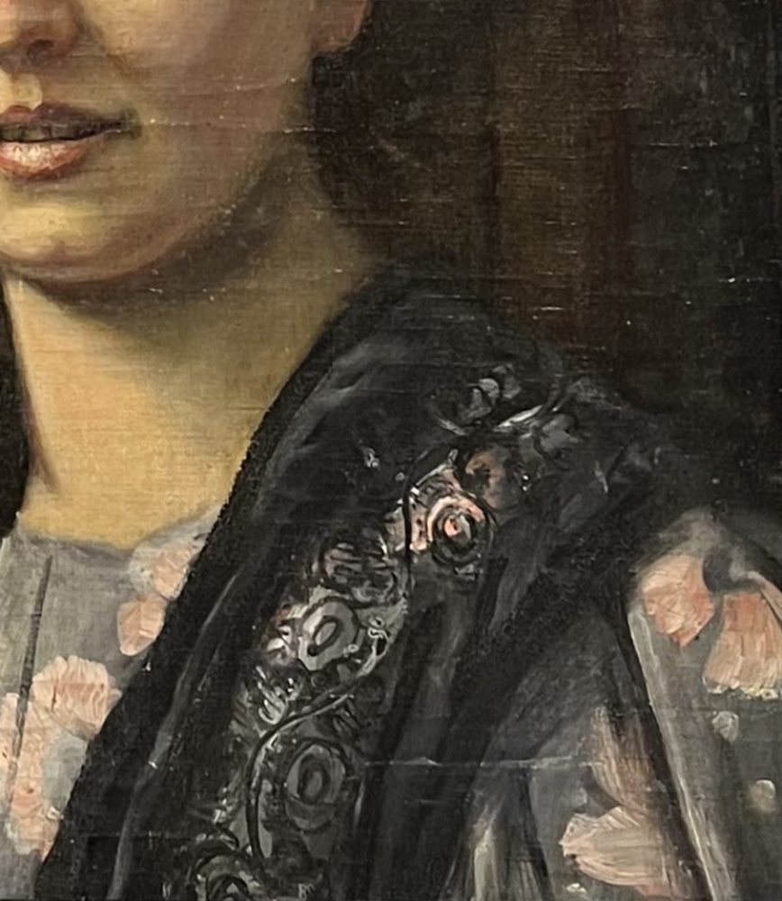 Unbekannter Künstler, Jugendstil Frauenportrait 1900, Restaurierungsbedürftig