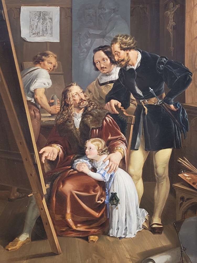 Johann Georg Christian Perlberg, Albrecht Dürer in seinem Atelier 1868