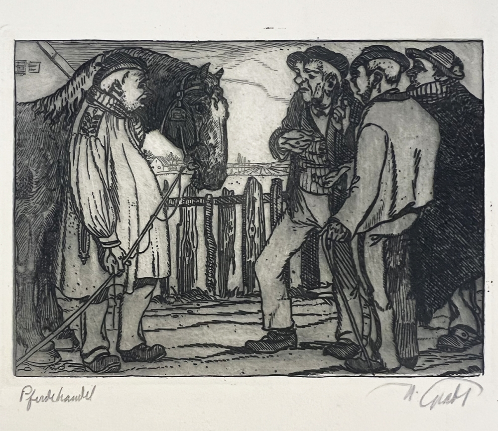 Hermann Gradl, Pferdehandel