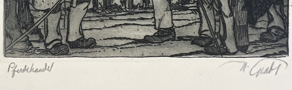 Hermann Gradl, Pferdehandel