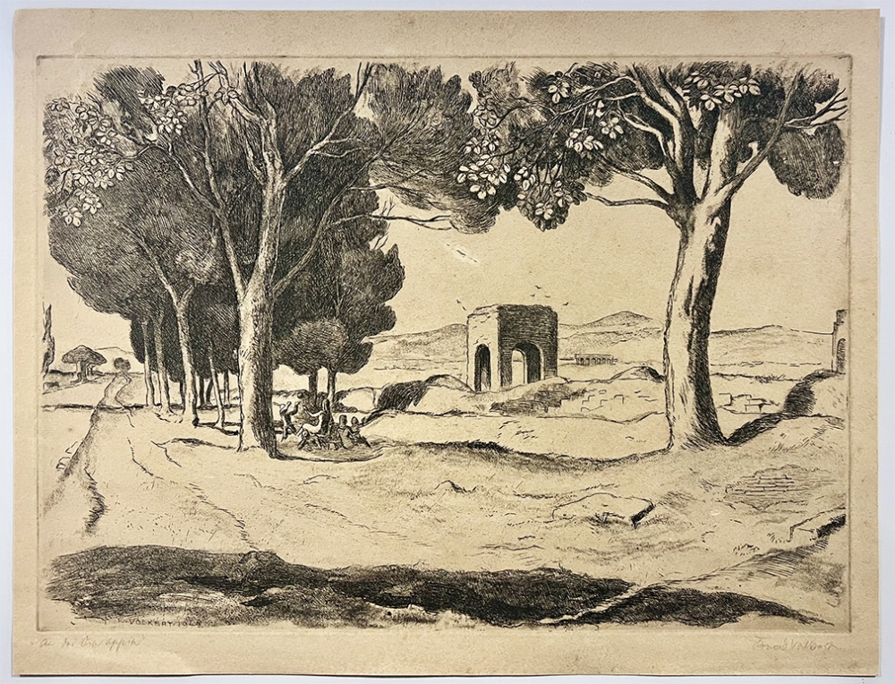 Konrad Volkert, On the Via Apia