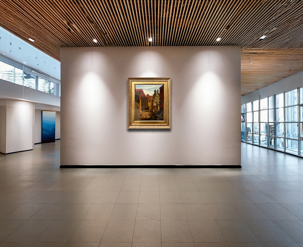 Johann Maar (zug.), Blick von der Fleischbrücke auf den Hauptmarkt Nürnberg