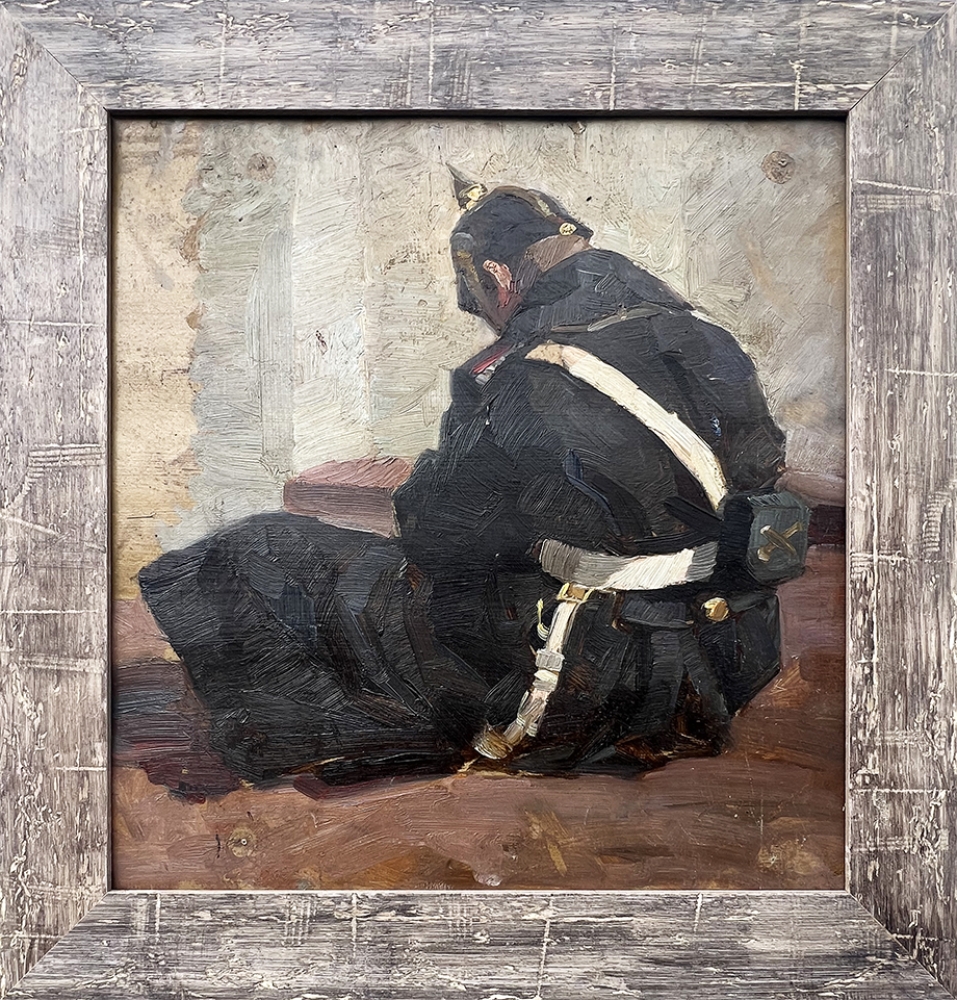 Andreas Bach, Erschöpfter Soldat - 1. Weltkrieg