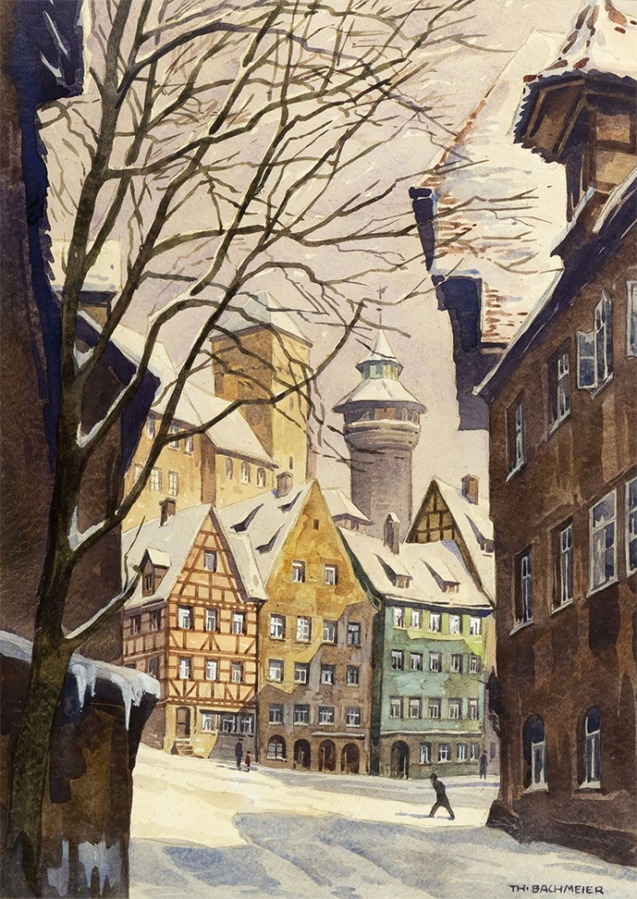 Thomas Bachmeier, Winter View of Nuremberg Castle
