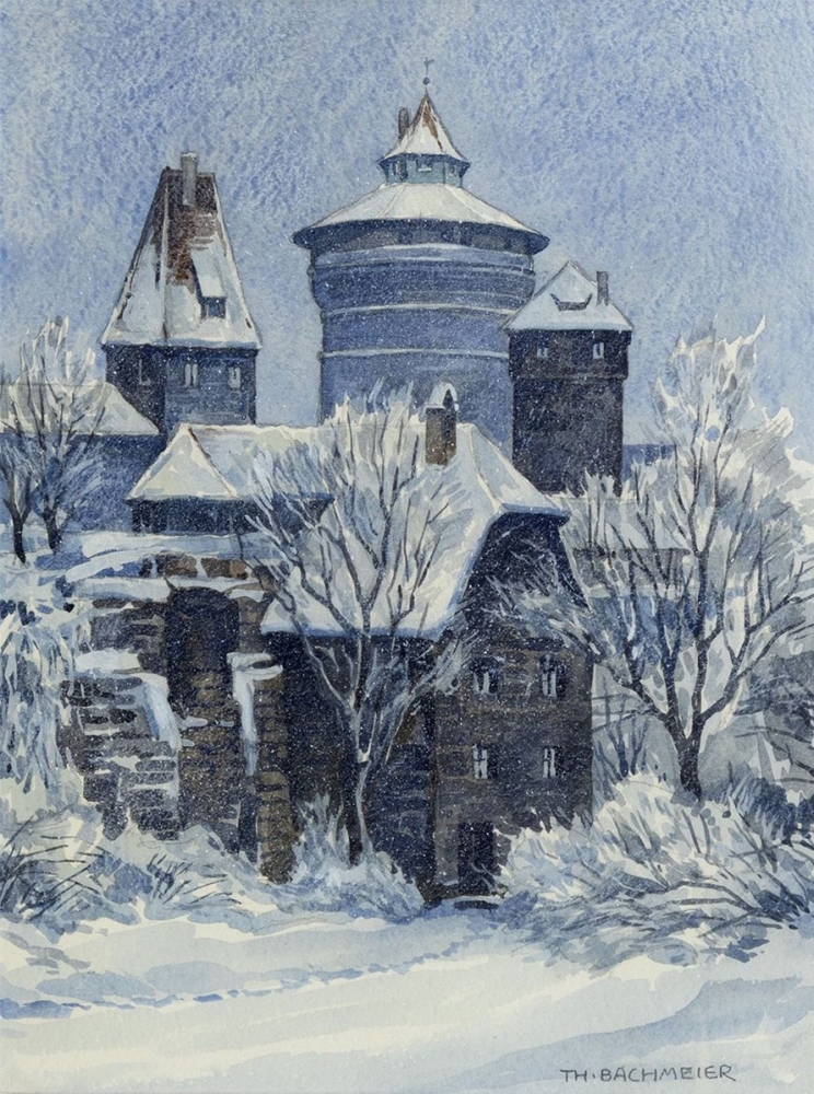 Thomas Bachmeier, Nürnberger Burggraben im Winter